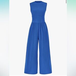 Elegant Blue Women's Jumpsuit